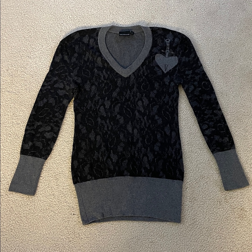 Vintage Ca$hmere Sweater With Cashmere/Wool Blend, Size L